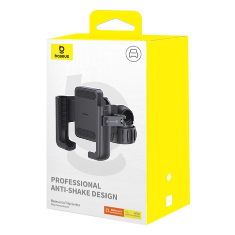 Baseus uchwyt rowerowy GoTrip Series Bike Phone Mount Cluster czarny