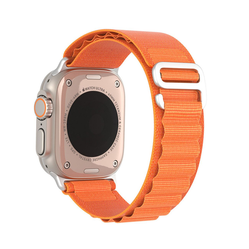 Sport Buckle Strap for Apple Watch Ultra/8/7/6/SE/5/4/3/2/1 (42, 44, 45, 49mm) Dux Ducis Strap GS Version - Orange