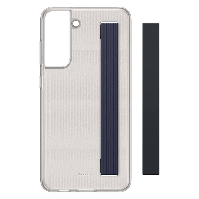 Samsung clear strap cover case cover for samsung galaxy s21 fe gray (ef-xg990cbegww)