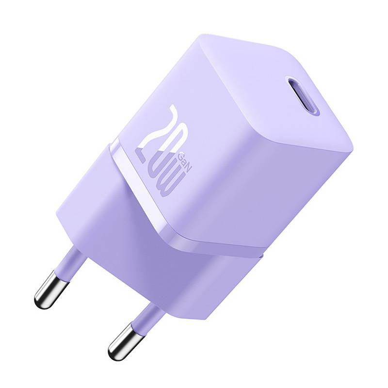 Mini ładowarka sieciowa Baseus GaN5  20W (fioletowa)