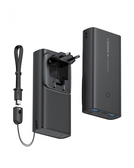 Bateria zewnętrzna (Powerbank) VEGER ACE100 - 10 000mAh Quick Charge PD 20W (W1146)