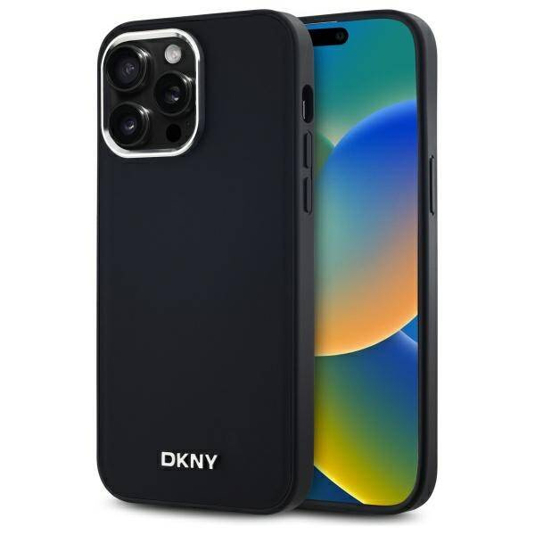 Original Handyhülle IPHONE 14 PRO MAX DKNY Hardcase Plain Logo MagSafe (DKHMP14XPSCMCLK) schwarz