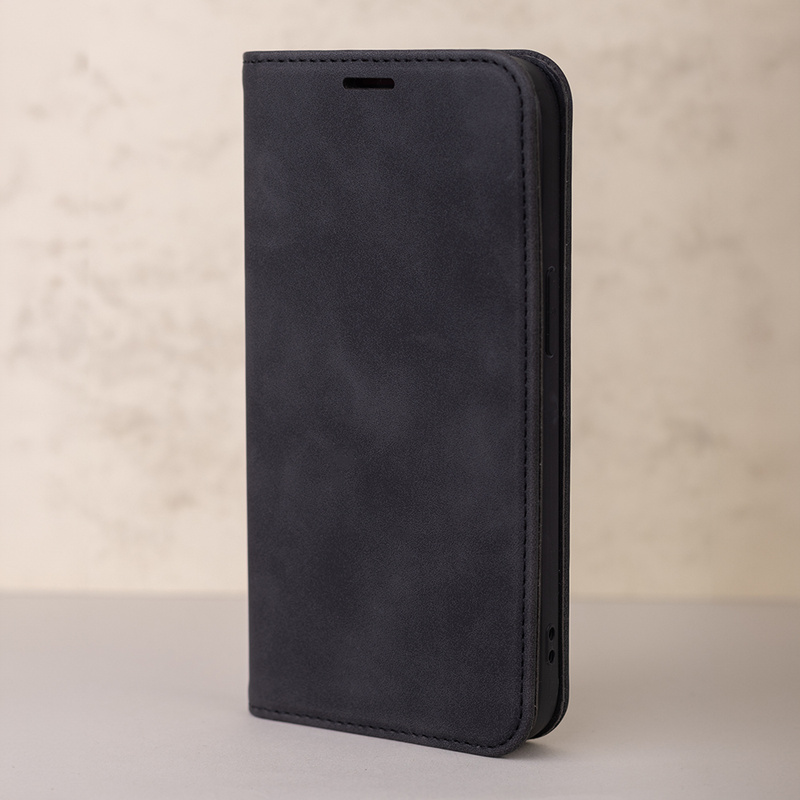 Etui Smart Suede do Xiaomi Redmi Note 13 5G (global) czarne