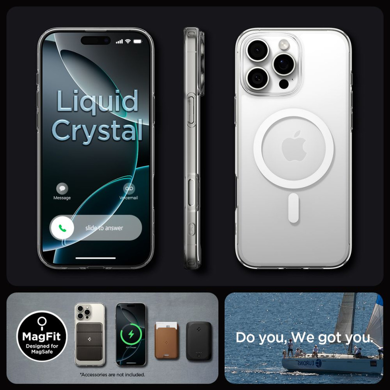 Etui Spigen Liquid Crystal MagSafe na iPhone 16 Pro Max - przezroczyste