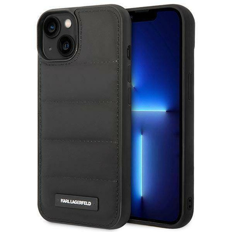Karl Lagefeld nakładka do iPhone 14 6,1" KLHCP14SPSQAK czarna hardcase Puffy Elongated Logo