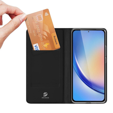 Dux Ducis Skin Pro Hülle für Samsung A35 5G mit Klappe - Schwarz