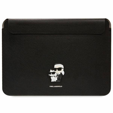 Karl Lagerfeld Hülle KLCS14SAKCPMK 14&quot; schwarz/schwarz Saffiano Karl&amp;Choupette