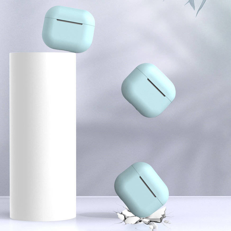 Case für AirPods Pro Silikon-Softcover für Kopfhörer schwarz (Case C)