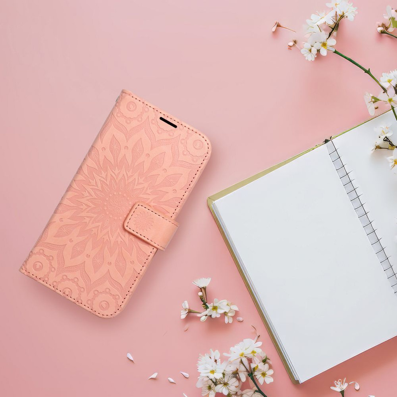 Kabura MEZZO Book do IPHONE 16 Pro Max mandala peach fuzz