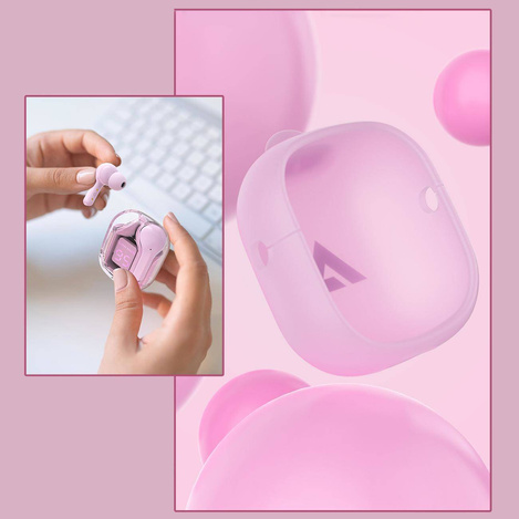 Acefast in -ear wireless headphones TWS Bluetooth pink (T6 pink lotus)