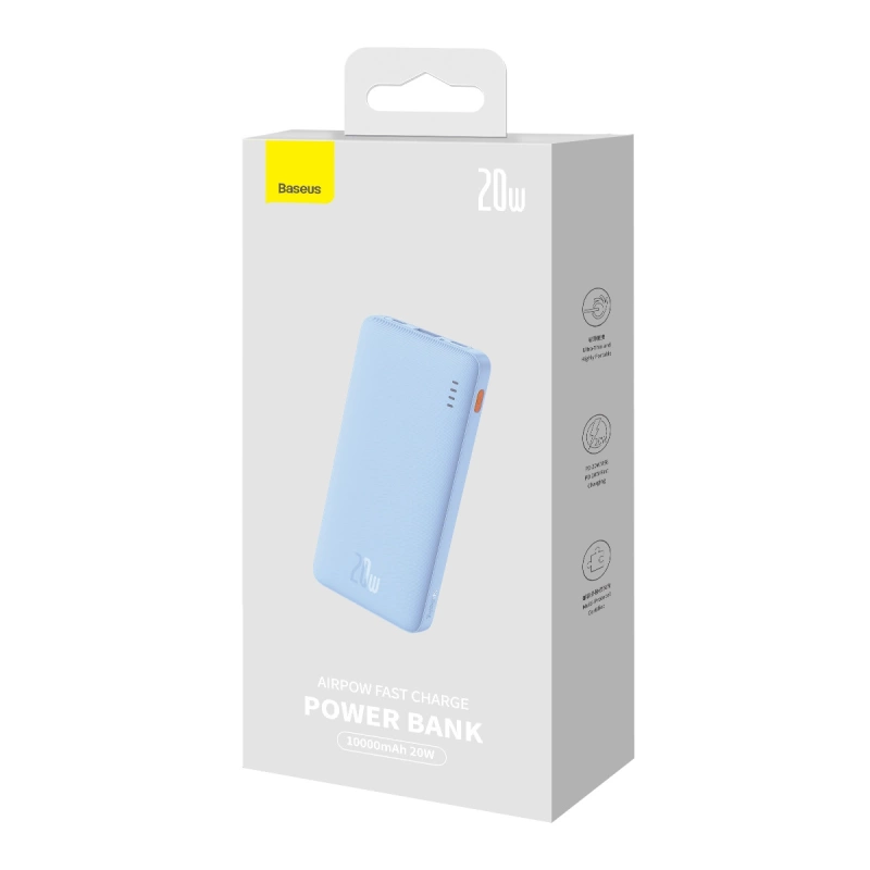 Baseus Airpow Schnelllade-Powerbank 10000 mAh 20 W Galaxy Blue