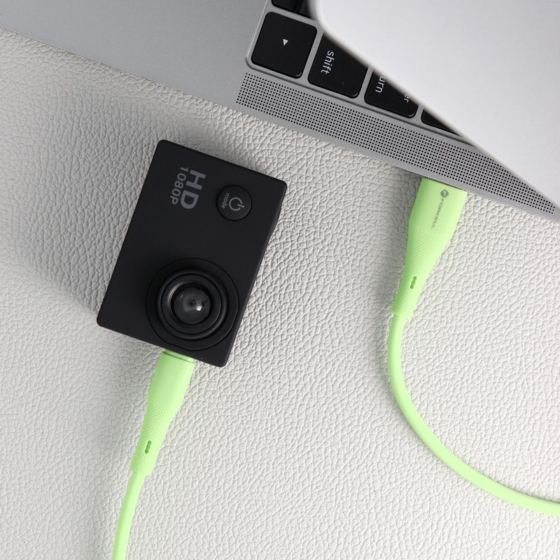 Kabel USB A do Micro USB Forcell F-Energy QC3.0 2,4A 18W Silicone 1 m C341 zielony