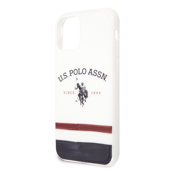 US Polo USHCN58PCSTRB iPhone 11 Pro biały/white Tricolor Pattern Collection