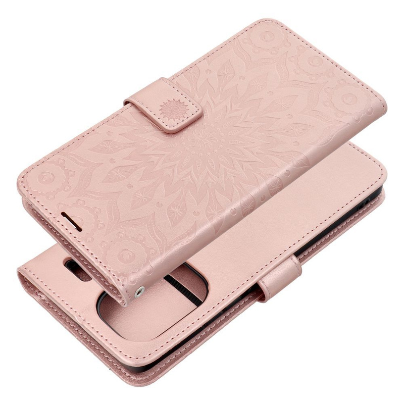 Kabura MEZZO Book do XIAOMI Redmi NOTE 13 PRO Plus 5G mandala złoty róż