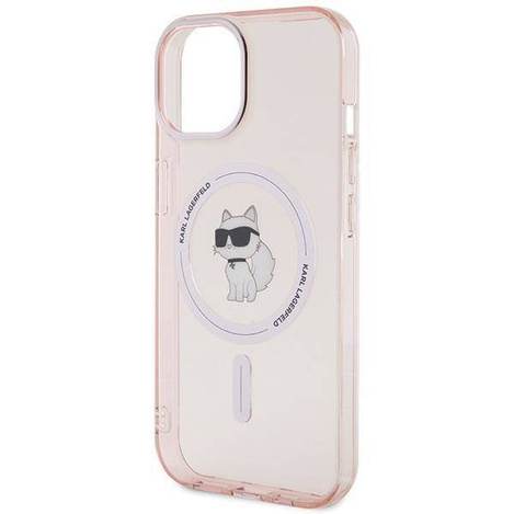 Karl Lagerfeld nakładka do iPhone 15 6,1" KLHMP15SHFCCNOP różowe HC Magsafe IML C