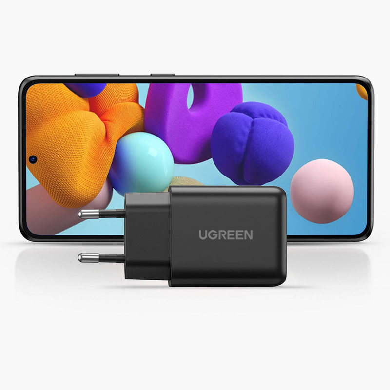 Ugreen USB-A QC3.0 18W charger black (CD122)