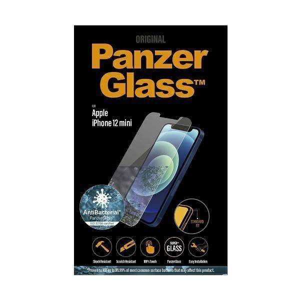 Gehärtetes Glas IPHONE 12 MINI PanzerGlass Standard Super+ Antibacterial