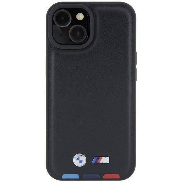 BMW BMHCP15S22PTDK iPhone 15 6.1&quot; black/black Leather Stamp Tricolor