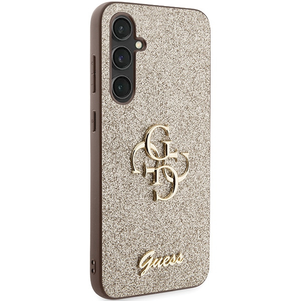 Guess nakładka do Samsung S23 FE GUHCS23FEHG4SGD GUESS HC FIXED GLITTER BIG 4G złota