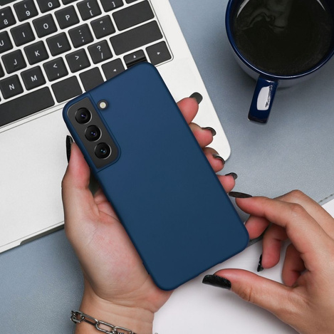 Futerał SILICONE do SAMSUNG Galaxy A55 5G niebieski