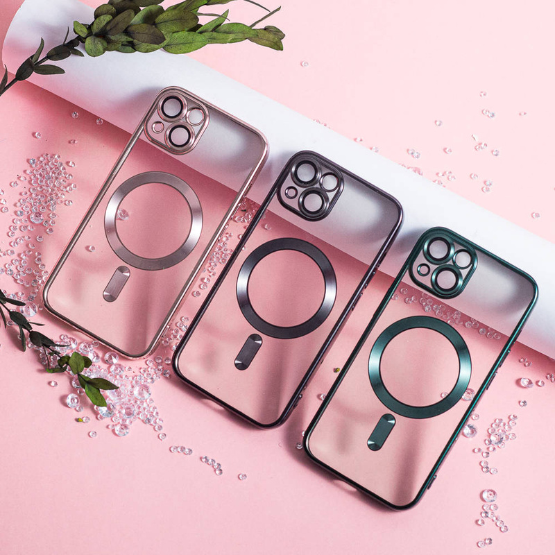 Nakładka Color Chrome Magsafe do iPhone 13 6,1" różowo-złota