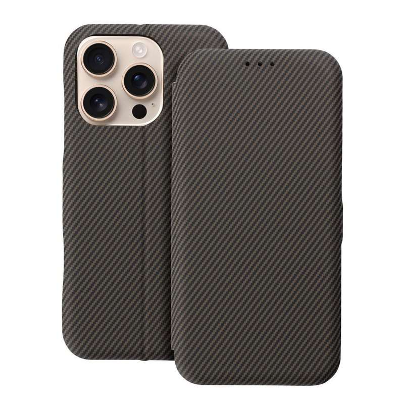 Kabura FOLIO Side Magnet do IPHONE 16 PRO brązowy