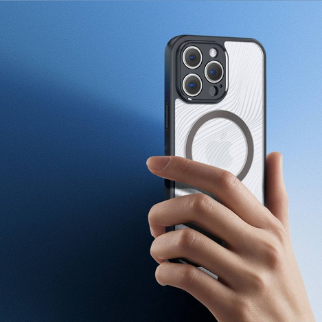 Pancerne etui iPhone 14 Pro kompatybilne z MagSafe Dux Ducis Aimo Mag - czarne