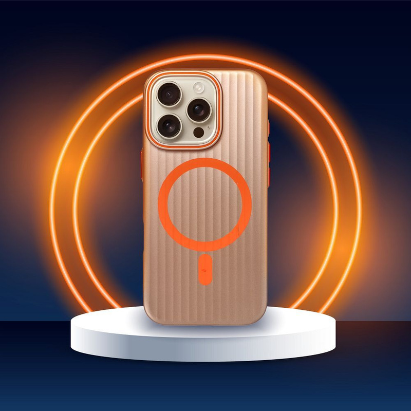 Futerał SIMPLY kompatybilny z MagSafe do IPHONE 13 Pro Max tytan pustynny