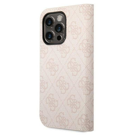 Guess 4G Metal Camera Outline Booktype Case - Etui iPhone 14 Pro Max (rózowy)