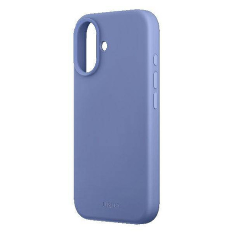 UNIQ etui Lino Hue iPhone 16 6.1" Magclick Charging niebieski/pearl blue