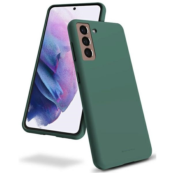 MERCURY SILICONE CASE IPHONE 15 PLUS (6.7), GREEN / ZIELONY