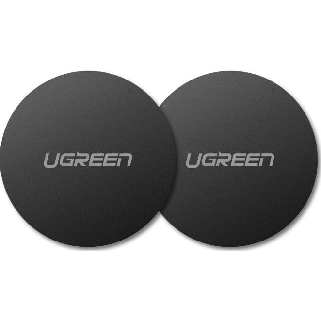 Ugreen 2x metalowe płytki płytka do uchwytów magnetycznych na telefon czarny (30836)