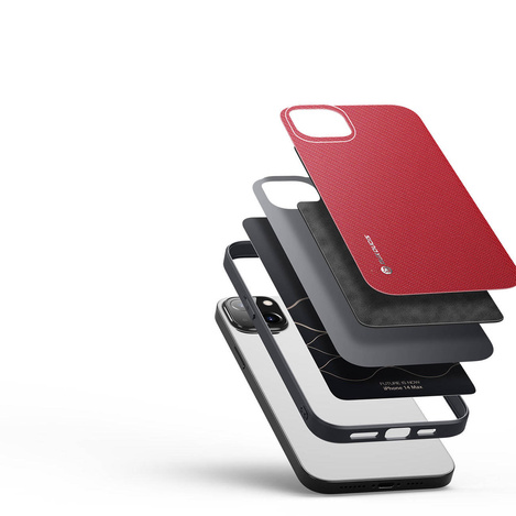Dux Ducis Fino Hülle aus Nylon für iPhone 14 Plus rot