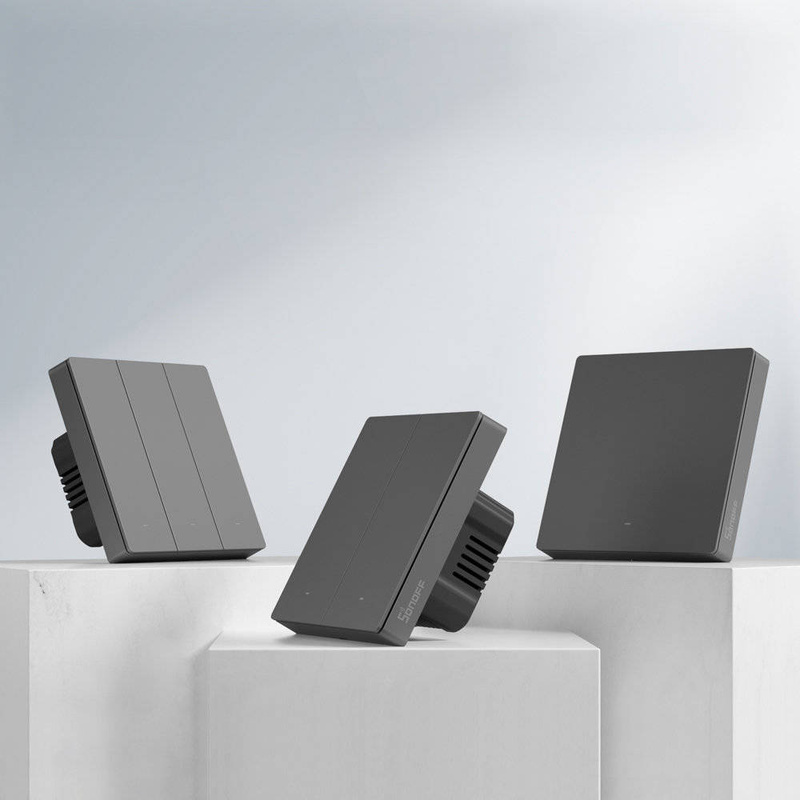 Sonoff inteligentny 1-kanałowy przełącznik ścienny Wi-Fi czarny (M5-1C-86)