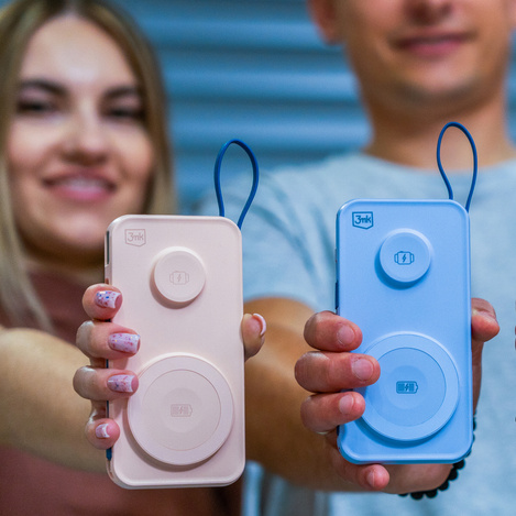 3MK Powerbank PastelUp 10,000mAh 22.5W z Magsafe + ładowanie Apple Watch biały