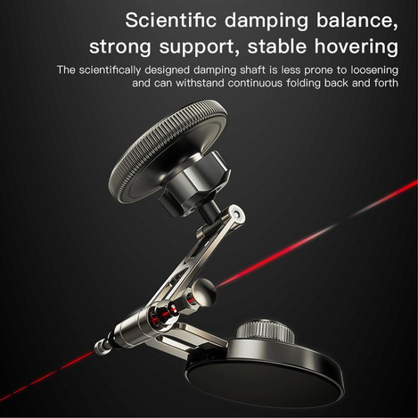 FORCELL F-Grip IronSecure uchwyt samochodowy do szyby/deski kompatybilny z MagSafe czarny