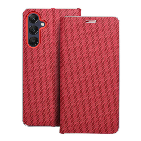 Kabura LUNA Book Carbon do SAMSUNG A25 5G czerwony
