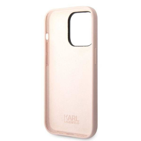 Karl Lagerfeld nakładka do iPhone 14 Pro Max 6,7" KLHCP14XSNIKBCP różowa hardcase Silicone Ikonik