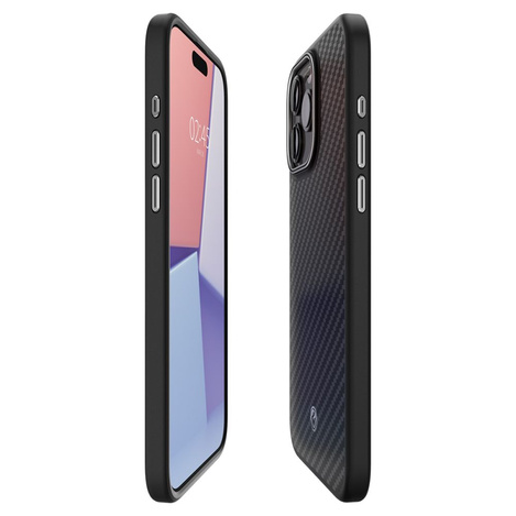 Etui Spigen Enzo Aramid Mag z MagSafe na iPhone 15 Pro Max - matowo-czarne