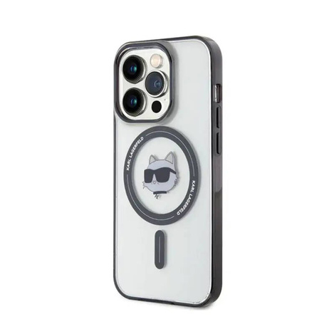 Karl Lagerfeld IML Choupette's Head MagSafe-Hülle für iPhone 15 Pro – transparent
