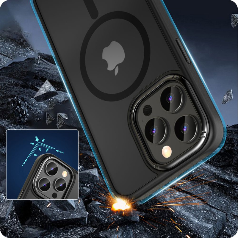 Etui APPLE IPHONE 15 PRO MAX Tech-Protect Magmat "2" MagSafe Matte czarne