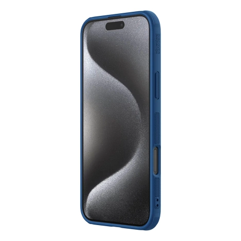 Etui Nillkin Super Frosted Shield Pro Magnetic Case na iPhone 16 Pro - niebieskie