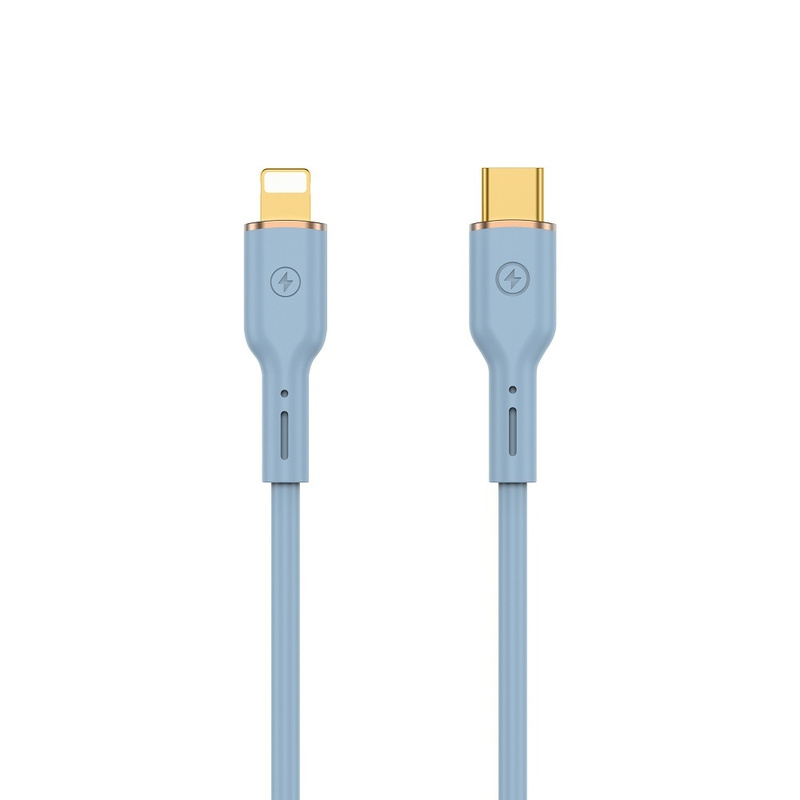 WIWU kabel YQ01 USB-C - Lightning 30W 1,2m niebieski