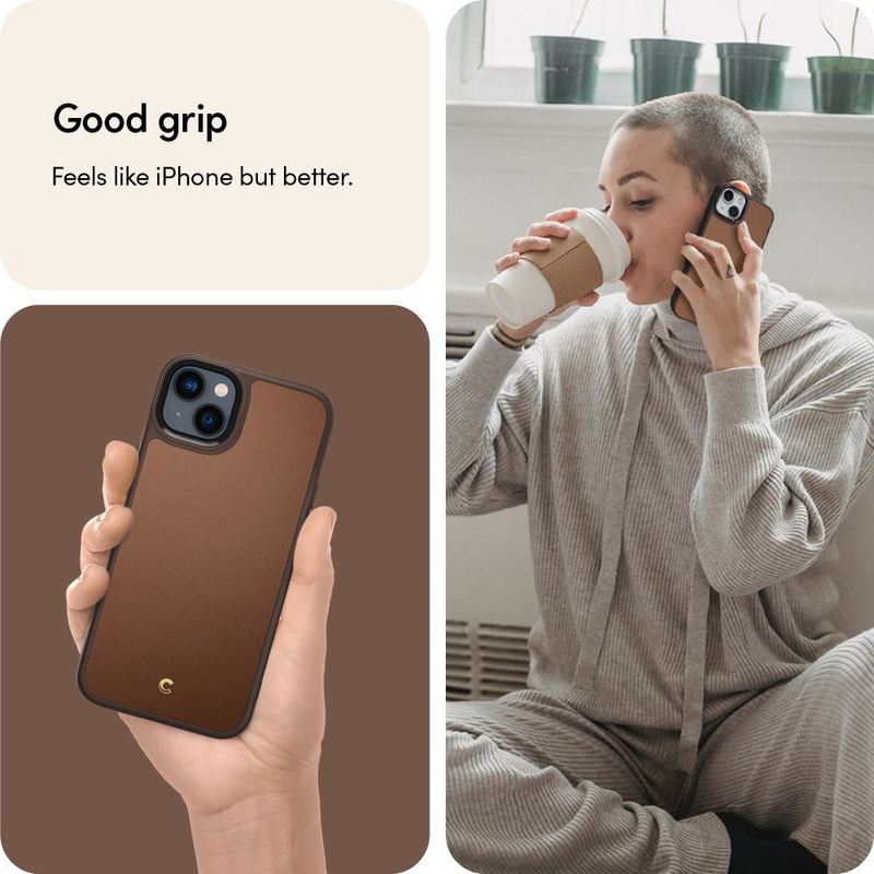 Spigen CYRILL KAJUK MAG MAGSAFE IPHONE 14 PLUS SATTEL BRAUN