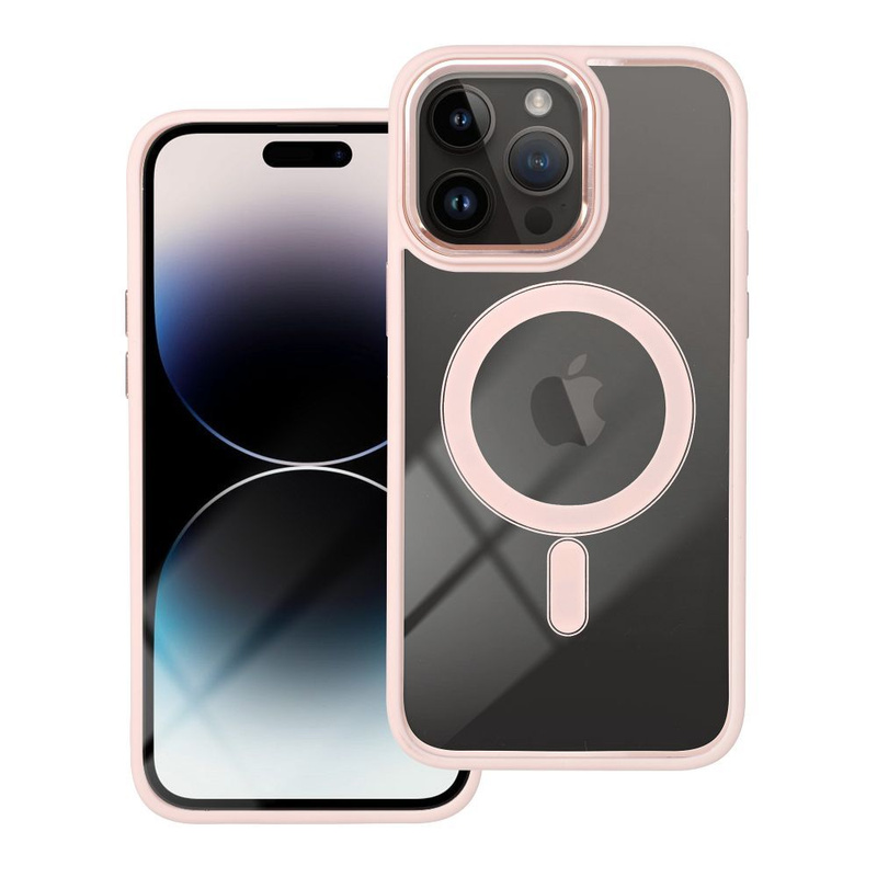 Futerał COLOR EDGE MAG COVER kompatybilny z MagSafe do IPHONE 16 Plus różowy