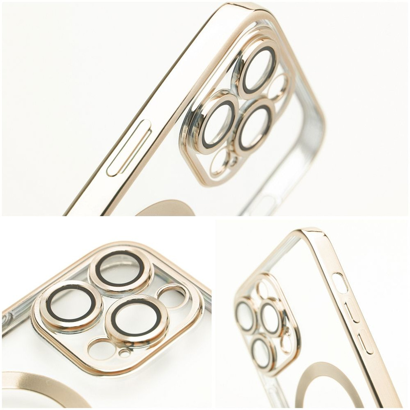 Futerał Electro Mag Cover kompatybilny z MagSafe do IPHONE 12 złoty