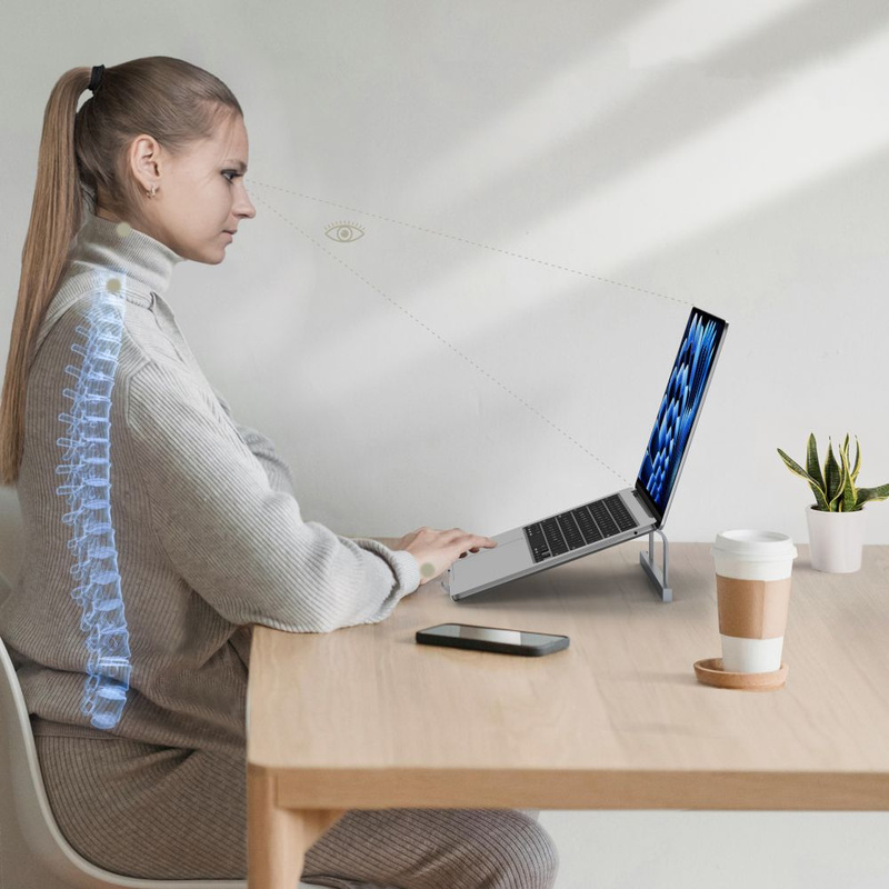 Tech-Protect ULS100 Ständer, universell für Laptops bis 16 Zoll – Grau