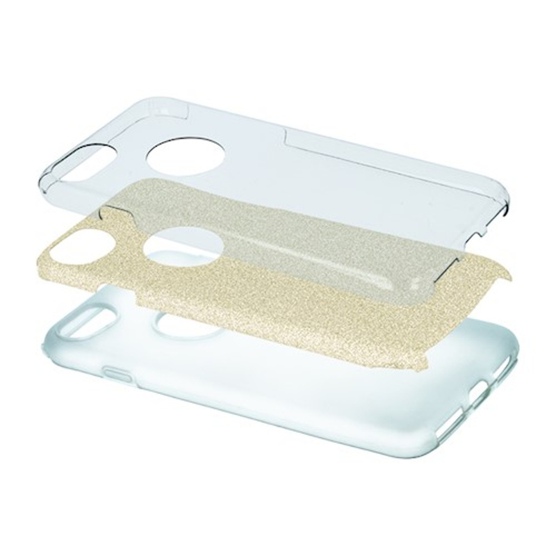 Nakładka Glitter 3w1 do Samsung Galaxy A56 5G złota