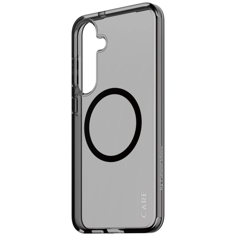 Etui CARE by PanzerGlass Flagship Urban Combat Black QI do Samsung Galaxy S25+ - półprzezroczysty dymny