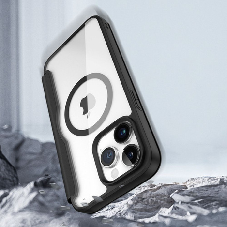 Dux Ducis Skin X Pro Magnetic Flip MagSafe Case iPhone 15 Pro - Black